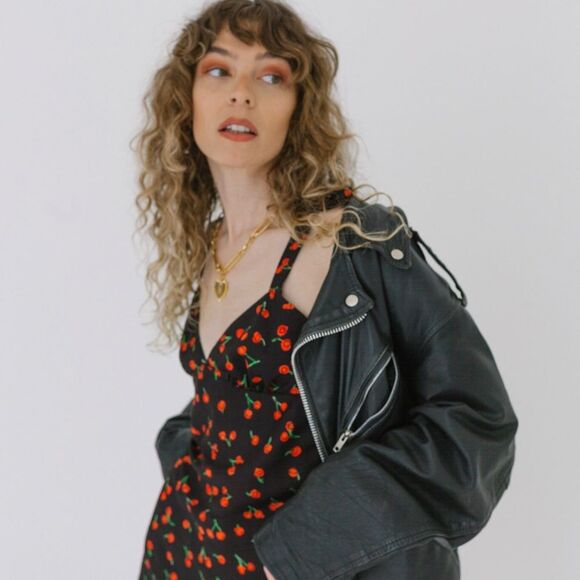 Monika the Label Alana Mini Slip Dress – Black Cherry - Picture 4 of 12